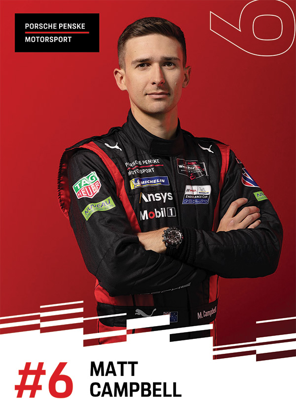 Team Penske Matt Campbell Autograph Card