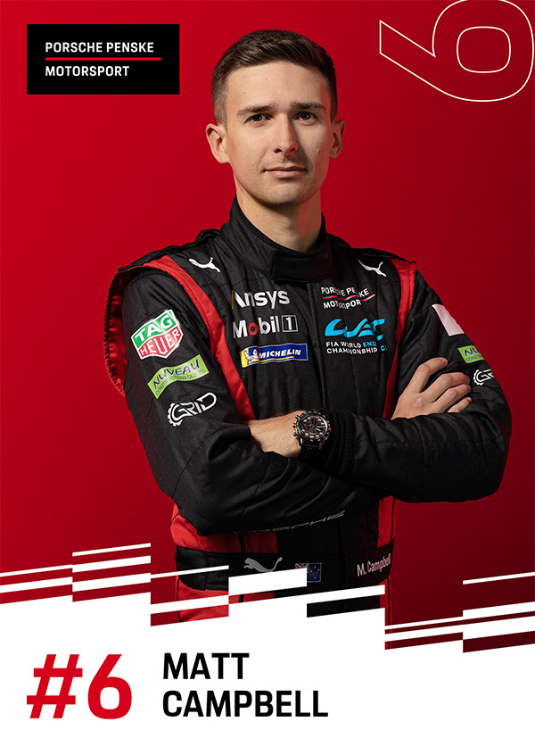 Team Penske Matt Campbell Autograph Card