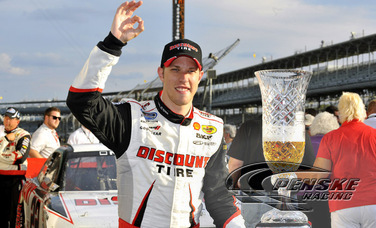 Keselowski Wins Inaugural NNS Race at Indianapolis