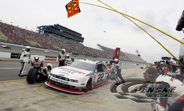 Logano Holds On to Finish 11th at Michigan