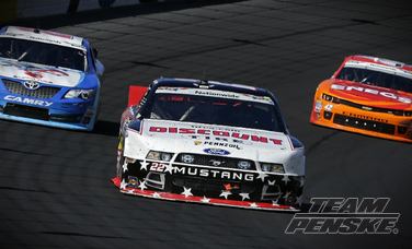 Keselowski Battles His Way to a Second-Place Finish 