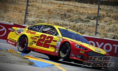 Logano Leads Team Penske Charge at Sonoma