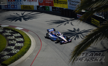 Team Penske Solid in Practice at Long Beach