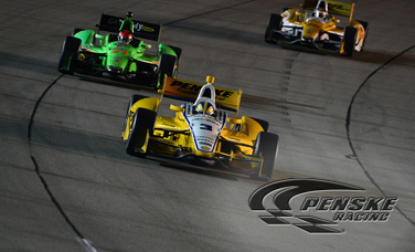 Castroneves Leads Team Penske at Iowa Speedway