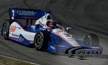 Castroneves Leads Second Practice at Barber 