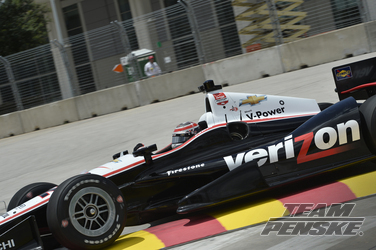 Power Leads Team Penske in Practice for Houston